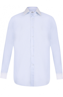 Хлопковая сорочка с воротником кент Brioni