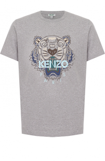 Хлопковая футболка с принтом Kenzo