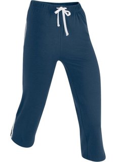 Спортивные брюки капри с эффектом стретч (темно-синий) Bonprix