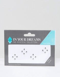 Серебристые стразы для лица In Your Dreams Aurora - Серебряный Beauty Extras