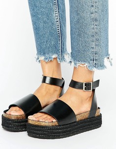 Сандалии на толстой подошве ASOS FERGIE - Черный