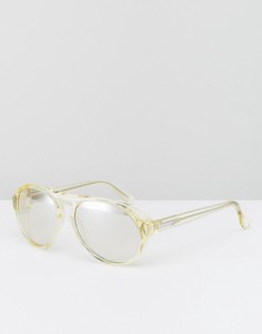 Солнцезащитные очки-маска Calvin Klein - Желтый