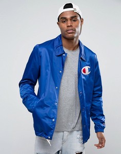 Спортивная куртка с большим логотипом Champion - Синий