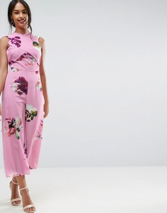 Комбинезон с принтом роз ASOS - Мульти