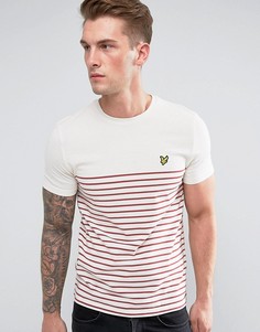 Красная футболка в бретонскую полоску Lyle &amp; Scott - Красный