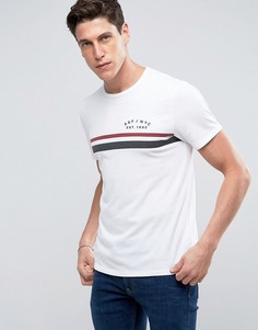 Белая футболка с карманом и принтом Abercrombie &amp; Fitch - Белый