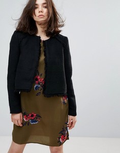 Фактурная короткая куртка Vero Moda - Черный