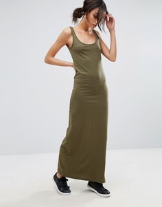 Трикотажное платье макси Vero Moda - Зеленый