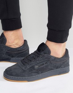 Однотонные серые кроссовки Reebok Club C 85 BD1885 - Серый