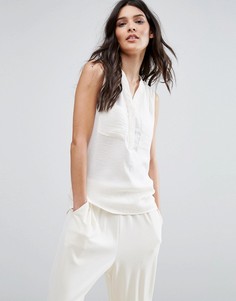 Блузка без рукавов и воротника Vila - Розовый