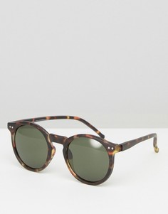 Черепаховые солнцезащитные очки в стиле ретро New Look - Коричневый