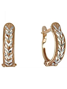 Ювелирные серьги Серебро России