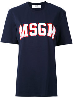 футболка с логотипом  MSGM