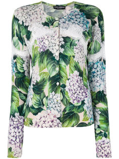 hydrangea print cardigan Dolce &amp; Gabbana