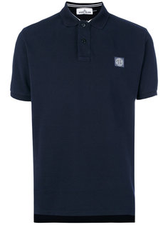 logo patch polo shirt Stone Island