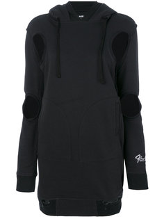 cut-embroidered hooded dress KTZ