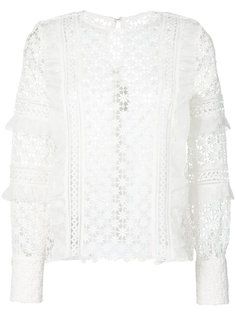 daisy frill detail blouse Self-Portrait