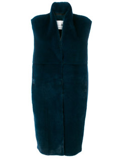 sleeveless panelled coat Manzoni 24