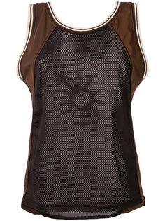 mesh colour block tank top Jean Paul Gaultier