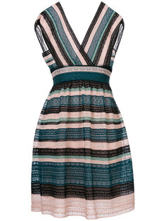 striped crochet-knit dress M Missoni