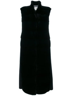 sleeveless panelled coat Manzoni 24