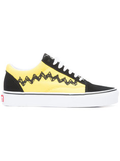 кеды на шнуровке с принтом зигзаг  Vans