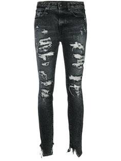 distressed skinny jeans R13