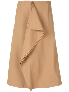 asymmetric frill pencil skirt Marni