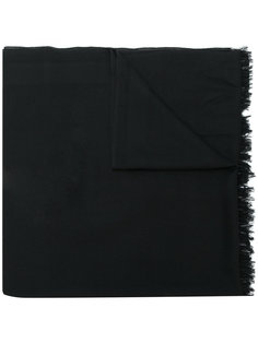 long raw edge scarf Valentino