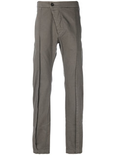 Diagonal Fly slim fit trousers Lost &amp; Found Rooms