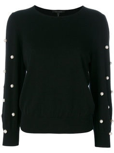 faux pearl embellished jumper Marc Jacobs