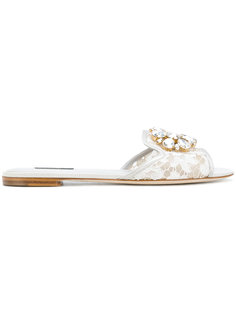 сандалии на плоской подошве Bianca Dolce &amp; Gabbana