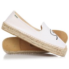 Эспадрильи женские Soludos Hi Embr Pltfm White