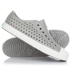 Кеды кроссовки низкие Native Jefferson Pigeon Grey/Shell White