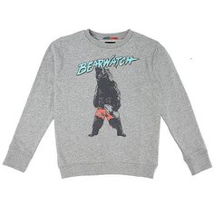 Толстовка классическая детская Quiksilver Crew Bear Grey