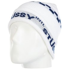 Шапка Stussy Road Cuff Beanie White