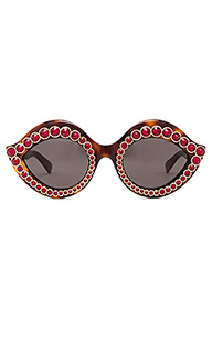 Cat eye crystal sunglasses - Gucci
