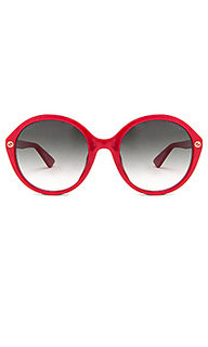 Round-frame acetate sunglasses - Gucci
