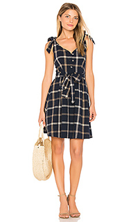 Tie shoulder plaid dress - J.O.A.