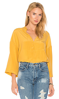 Denim easy peasant top - FRAME