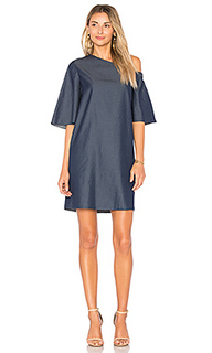 One shoulder bell sleeve dress - Tibi