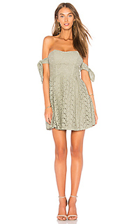 Off the shoulder sleeve tie lace dress - J.O.A.