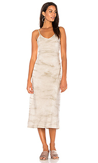 Fishbone tie dye bias slip dress - MONROW
