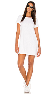 One shoulder roll cuff tee dress - Wilt