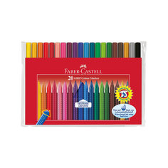 Faber-Castell Фломастеры GRIP в футляре, 20 цветов