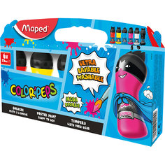 Гуашь, 6 шт., MAPED COLORPEPS