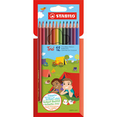 Карандаши цветные 12цв TRIO Stabilo