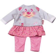 Комплект одежды для дома, 32 см, My Little BABY born, серо-розовый Zapf Creation
