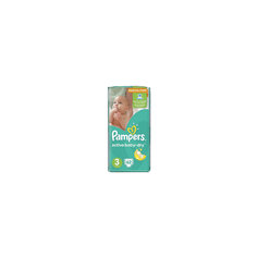 Подгузники Pampers Active Baby-Dry, 5-9 кг, 3 размер, 62 шт., Pampers