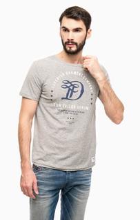 Хлопковая футболка с короткими рукавами Tom Tailor Denim
